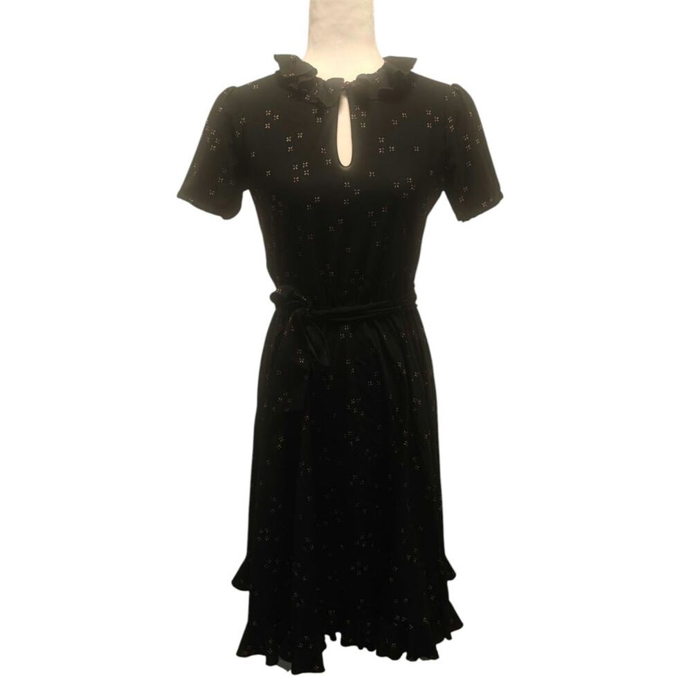 Vintage Black key hole dress sz 6/8 USA made